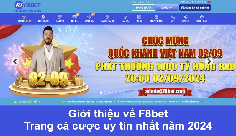 Giới thiệu về F8bet - Trang cá cược uy tín nhất năm 2024